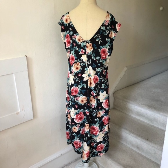 Spirit of Grace Floral Ruffle Trim Hi-Lo Dress NWT - Picture 5 of 9